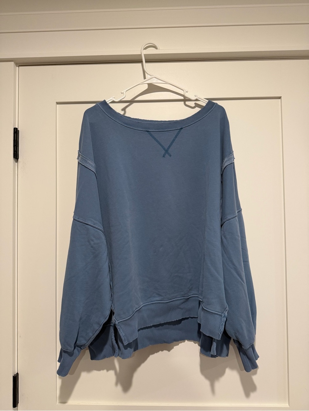 American Eagle Outfitters Oversized Blue Pullover Sweatshirt